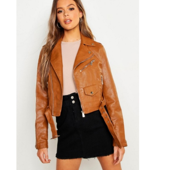 Pu Biker Jacket BRAND NEW WITH TAGS size small - Picture 1 of 2